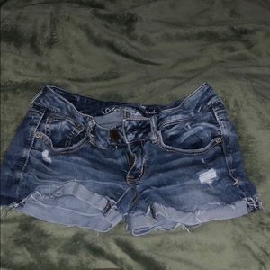 denim shorts